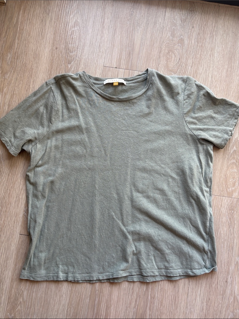 DownEast Olive Green Short Sleeve Crew Neck T-Shirt